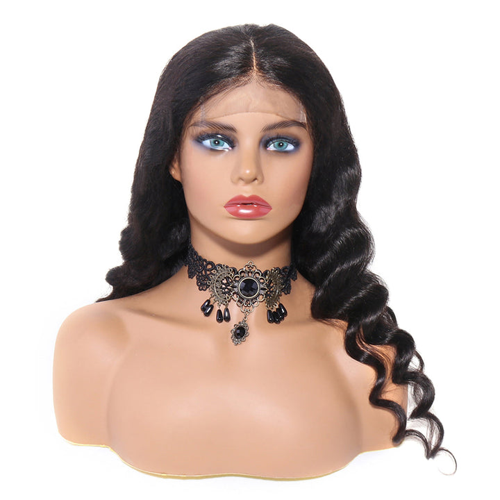 4x4 Lace Wig Loose Wave 150% Density Front Lace Wig with Free Shipping